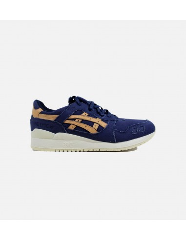 Gel Lyte III Mens Running Shoe - Indigo Blue/Tan Véritable concentré