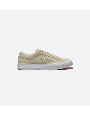 Converse X Footpatrol One Star Suede Men's Shoe - Vanilla Custard/White paiement sécurisé