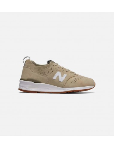 M997 Deconstructed Pig Suede Men's Shoe - Sand Tan/White en ligne des produits 