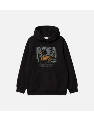 Hooded Duck Pond Mens Hoodie - Black hantent personnes