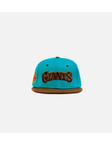 San Francisco Giants 59FIFTY Mens Fitted Hat - Teal Blue/Brown de la marque