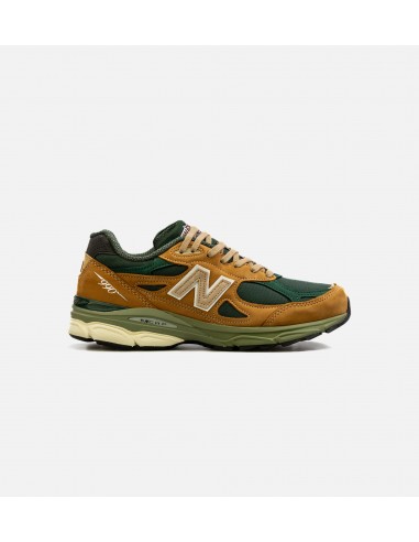 Made in USA 990v3 Mens Lifestyle Shoe - Brown/Green meilleur choix