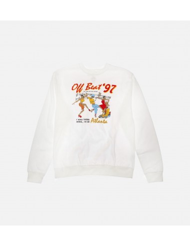 Off Beat 97 Long Sleeve Mens T-Shirt - White soldes