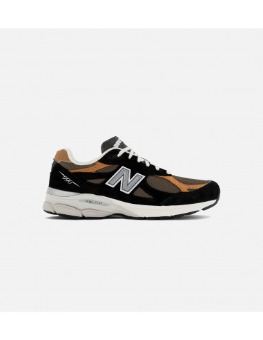 MADE in USA 990v3 Mens Lifestyle Shoe - Black/Beige le des métaux précieux