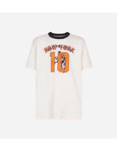 Rhuigi Graphic Mens Short Sleeve Shirt - White/Orange les ligaments