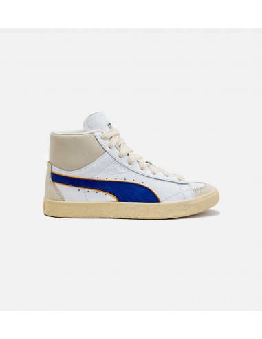 Rhuigi Clyde Mid BBall Mens Lifestyle Shoe - White/Blue Profitez des Offres !